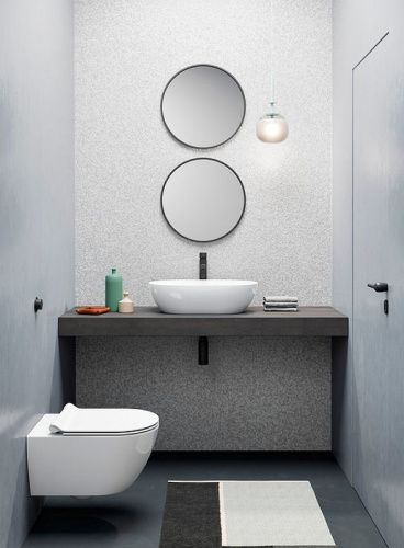 Раковина из сантехнического фаянса GSI Pura 883409_УЦ/2 60х40 накладная цвет белый - фото 4