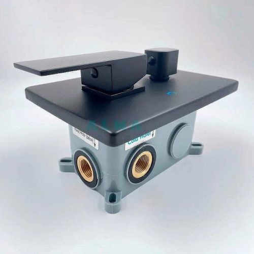 Душевая система ALMAes Teivaz TVZ-1805 встраиваемая в стену цвет черный - фото 3