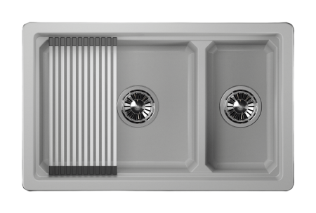 Кухонная мойка Granula Kitchen Space 7304U, АРКТИК 75х45 цвет белый поверхность матовая