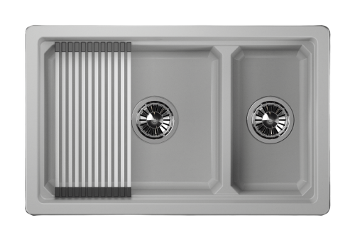 Кухонная мойка Granula Kitchen Space 7304U, АРКТИК 75х45 цвет белый поверхность матовая - фото 2