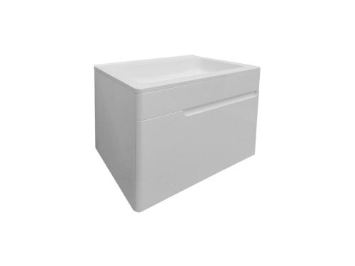 Тумба с раковиной Эстет Kare Luxe ФР-00007077 60х50 подвесная цвет белый - фото 2