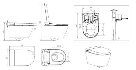 Крышка сиденье для унитаза Creavit WQ Smart KC3003.01.0000E