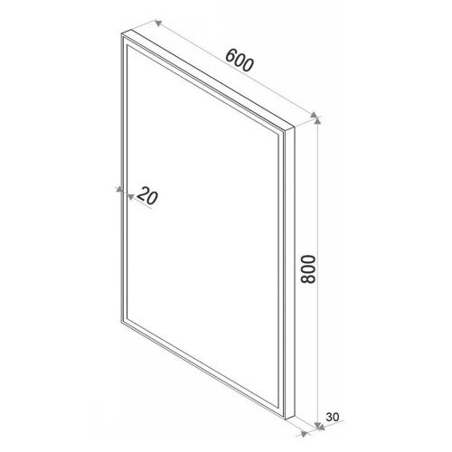 Зеркало с подсветкой Бриклаер Лофт 4627125415722 60х80 подвесное - фото 3