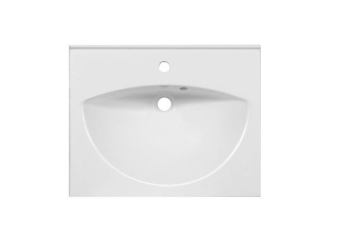 Раковина из искусственного камня Эстет Белла ФР-00014918 60х50 накладная цвет белый 1 отверстие под смеситель - фото 3