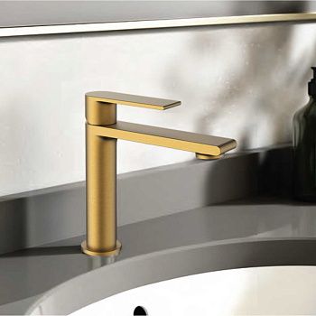 Смеситель Vincea Vogue VBF-1V1BG на раковину золото