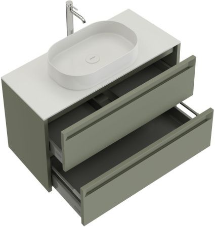 Тумба под раковину Allen Brau Fantasy 2.0 1.11001.CGM 2.0 80х50 подвесная цвет зеленый