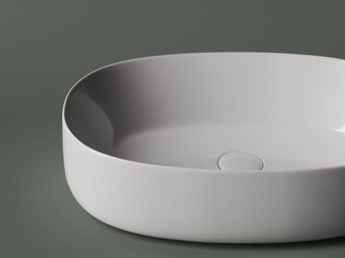 Раковина из сантехнического фарфора Ceramica Nova ELEMENT CN5023 50х40 накладная цвет белый без отверстий под смеситель - фото 5