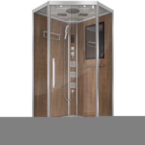 Душевая кабина Niagara Luxe 7717WD 100х100 пятиугольная с крышей ориентация универсальная