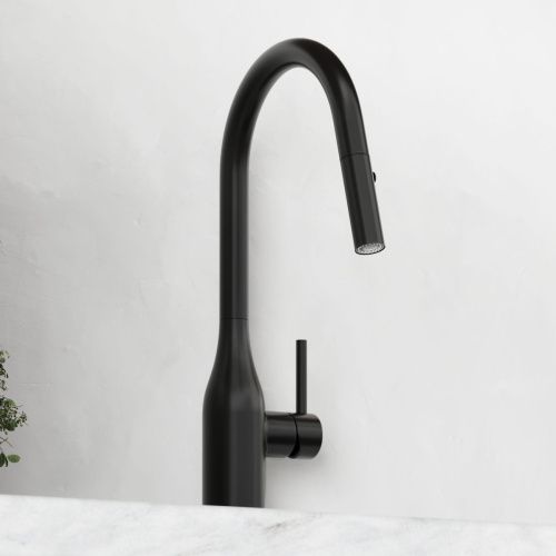 Смеситель для кухни Sancos Grand SC4002MB на мойку черный - фото 4