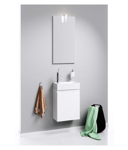 Тумба под раковину Aqwella Y Ln-MP.01.04/W 40х20 подвесная цвет белый - фото 2