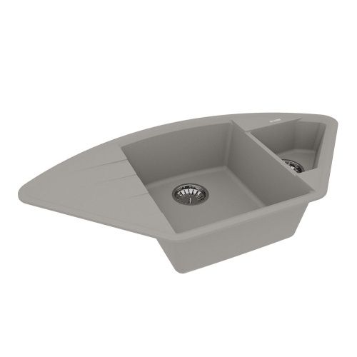 Кухонная мойка LeMark Irkana 980 9910045 100х50 цвет серый поверхность матовая - фото 2