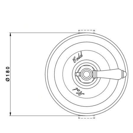 Смеситель для душа Nicolazzi Termostatico 4914BZ69 встраиваемый в стену бронза (внешняя часть) с термостатом