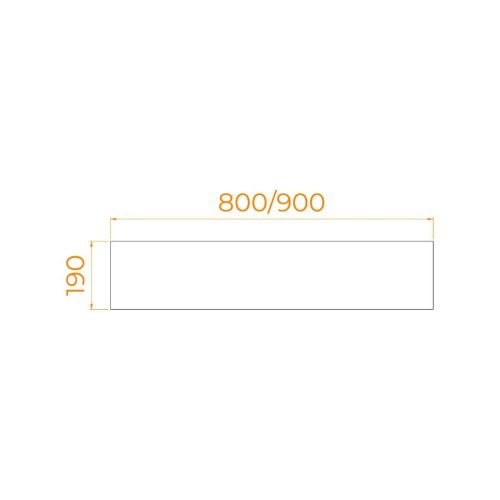 Экран боковой для поддона RGW 16230112-80 - фото 2