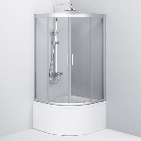 Душевой уголок Am.Pm Gem W90G-401A090WT 90х90 стекло прозрачное профиль хром без поддона