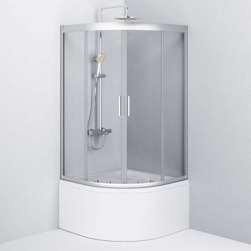 Душевой уголок Am.Pm Gem W90G-401A090WT 90х90 стекло прозрачное профиль хром без поддона - фото 5