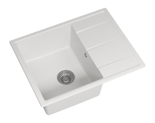 Кухонная мойка Misty Titan TIT-65х51-03 65х50 цвет белый поверхность матовая - фото 3