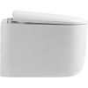Унитаз подвесной Boheme Flow 969-SET-W цвет белый с сиденьем микролифт безободковый смыв торнадо