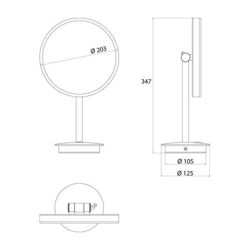 Косметическое зеркало Emco Kosmetikspiegel 1094 060 09 - фото 2