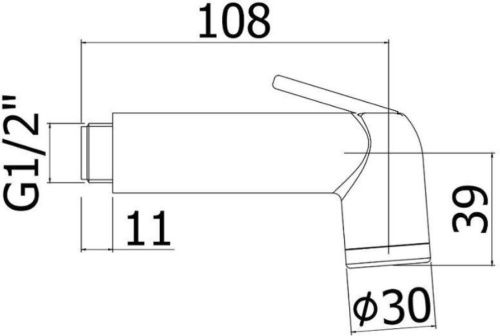 Гигиенический душ Paffoni Minorca ZDUP099CR хром - фото 2