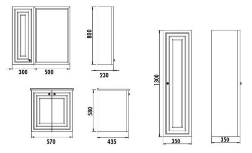Тумба с раковиной Creavit Kayra KY0060.01.MBY 60х40 - фото 2