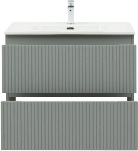 Тумба под раковину Aquanet Джейн (Flat) 00335434 80х50 подвесная цвет серый - фото 5