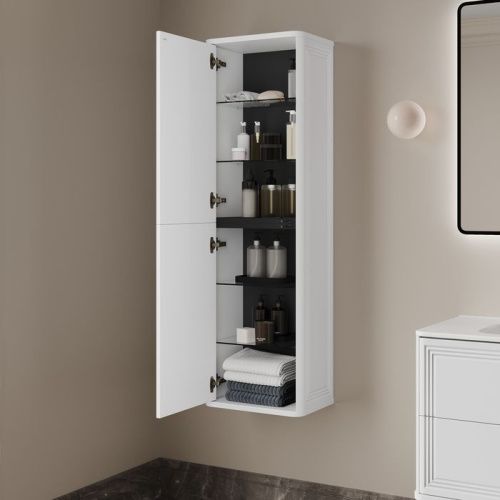 Шкаф-пенал Iddis Oxford Neo OXN40W0i97 40х140 подвесной цвет белый - фото 3