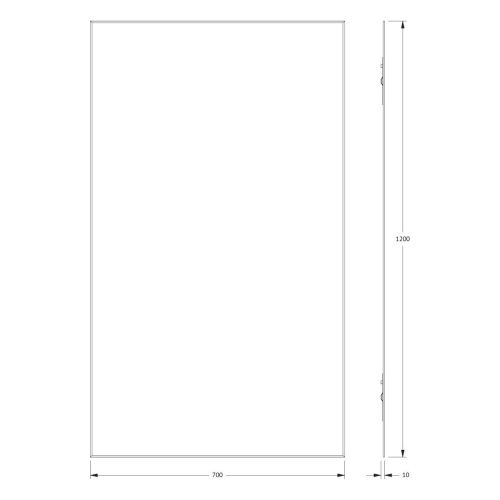 Зеркало Evoform Standard BY 0241 70х120 подвесное - фото 2