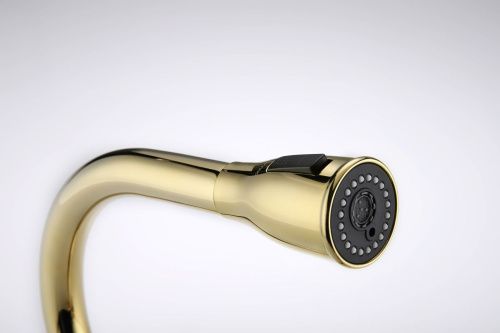 Смеситель для кухни Paulmark LANGE La214212-G на мойку золото - фото 2