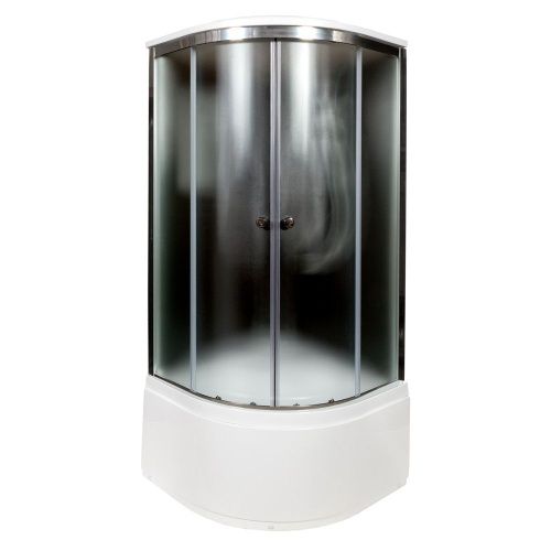 Душевая кабина AvaCan B10SELBLACK 100х100 четверть круга с крышей ориентация универсальная - фото 2