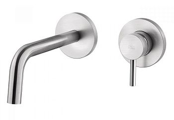 Смеситель для раковины Paffoni Light LIG007ST70 встраиваемый в стену нержавеющая сталь