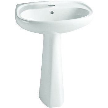 Раковина из сантехнического фарфора Vitra Normus 9600B003-7650 60х40 подвесная цвет белый 1 отверстие под смеситель