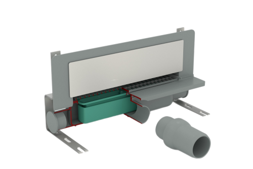 Душевой лоток OMP Tea Intramura 975.101.8 35х10 - фото 2