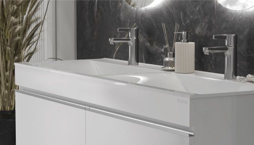 Раковина из искусственного камня Velvex PULSUS rkPUL.140-81 140х50 накладная цвет белый без отверстий под смеситель - фото 4