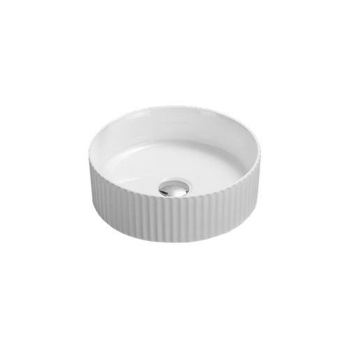 Раковина из сантехнического фарфора Vincea VBS-501 40х40 накладная цвет белый без отверстий под смеситель - фото 2