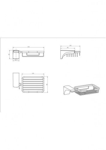 Мыльница CeramaLux Monelli 70005 - фото 2