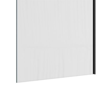 Шторка на ванну Teymi Timo T00274 70х140 стекло прозрачное профиль черный ориентация универсальная