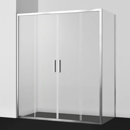 Душевой уголок Wasserkraft Lippe 45S 45S53 170х80 стекло прозрачное профиль хром без поддона