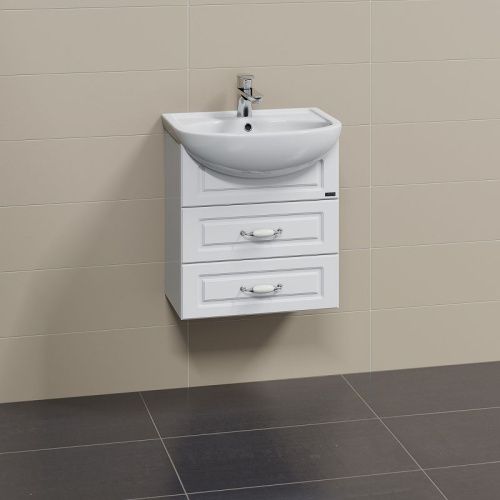 Тумба под раковину СанТа Верона 700190 50х30 подвесная цвет белый - фото 2