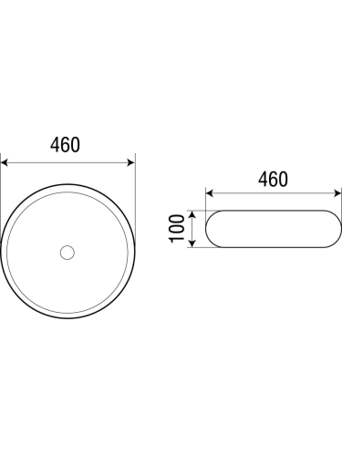 Раковина из сантехнического фаянса WeltWasser WW SK 10000003868 50х50 подвесная цвет белый без отверстий под смеситель - фото 3