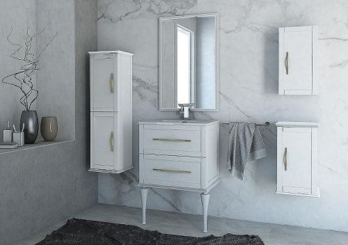 Тумба под раковину Cezares TIFFANY 54945 60х50 подвесная цвет белый - фото 5