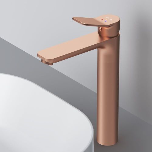 Смеситель Am.Pm X-Joy F85A92044 на раковину розовое золото - фото 5