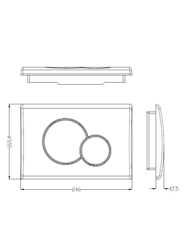 Клавиша смыва механическая WeltWasser WW INS 10000010238 цвет черный - фото 3