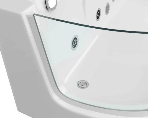 Ванна акриловая Grossman GR-17000-1R 170х80 пристенная асимметричная с ножками - фото 4