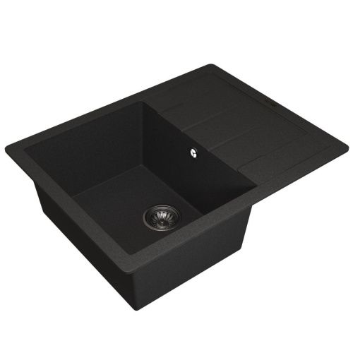 Кухонная мойка Uperwood Quartz Premium UPD-03 3910202111 65х50 цвет черный поверхность матовая - фото 2