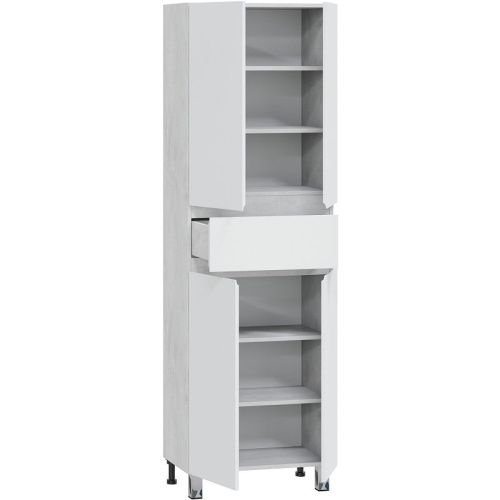 Шкаф-пенал СанТа Марс 700414 60х180 напольный цвет белый - фото 2