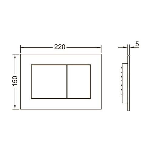 Клавиша смыва механическая Tece TECEnow 9240417 цвет белый - фото 2