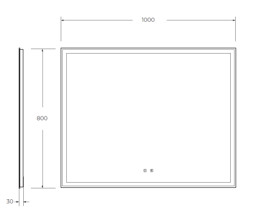 Зеркало с подсветкой BelBagno SPC-GRT-1000-800-LED-TCH-SND 100х80 подвесное - фото 5