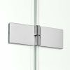 Душевой уголок New Trendy NEW RENOMA Chrome D-0112A/D-0085B 100х80 стекло прозрачное профиль хром без поддона