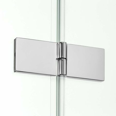 Душевой уголок New Trendy NEW RENOMA Chrome D-0112A/D-0085B 100х80 стекло прозрачное профиль хром без поддона