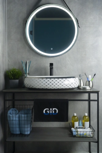 Раковина керамическая Gid Lago 52201 60х40 накладная цвет белый/хром без отверстий под смеситель - фото 4